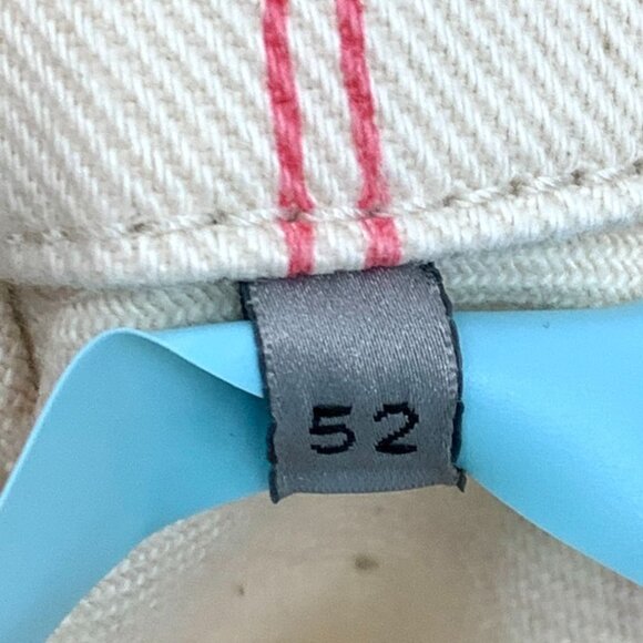 DIOR Mens Cream & Red Striped Cotton Denim Jacket Made In Italy Size 52 - Picture 3 of 7